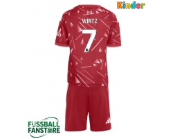 Liverpool Florian Wirtz #7 Replik Heimtrikot Kinder 2026-27 Kurzarm (+ Kurze Hosen)